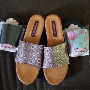 New Lexees interchangeable sandals.